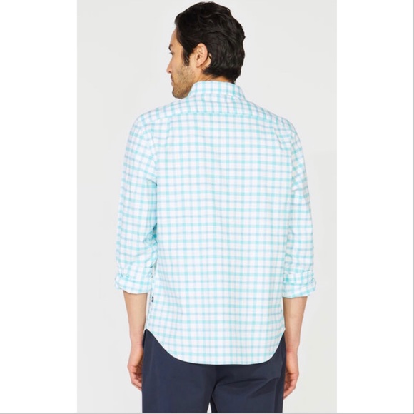 Nautica Classic Fit Long Sleeve Plaid Oxford Shirt - Picture 4 of 9